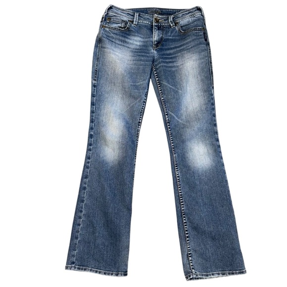 Silver Jeans Julia Low Rise Bootcut 30x30Raw Hem Y2K Flare - Picture 2 of 8